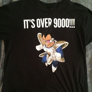 IT'S OVER 9000 Dragon Ball Z Mens XL Tshirt